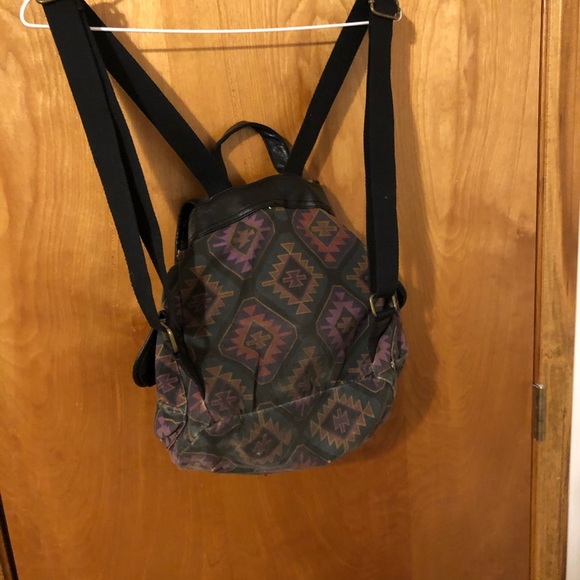 Aztec Drawstring Backpack Bag - Picture 4 of 5